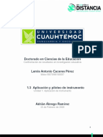 Aplicación y Piloteo de Instrumento - Cáceres - Lemis