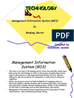 Management Information System MIS in Banking Sector PDF