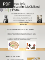 Teorías de La Motivación de McClelland y Freud