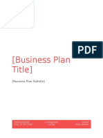 Business Plan Template