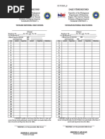 Tayasan National High School Tayasan National High School: Daily Time Record Daily Time Record