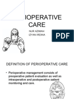 Perioperative Care: Nur Azimah Izyan Irdina