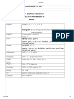 TIMETABLE FOR 2nd Unit Test 2019-20 STD VIII & IX