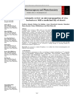 Systematic Review On Micropropagation of Aloe Barbadensis Mill A Medicinal Lily of Desert