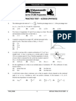 Physics Bitsat 2010 Sample Test 4