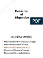 Measures of Dispersion