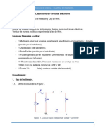 Práctica 1 - Instrumentos de Medición y Ley de Ohm PDF