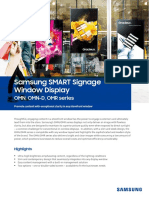 Samsung SMART Signage Window Display: OMN, OMN-D, OMR Series