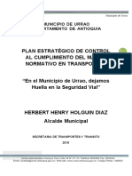 Plan Estrategico de Control Al Cumplimiento Del Marco Normativo en Transporte