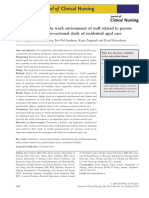 To What Extent Is The Work Environment of Staff Related To Person-Centred Care? A Cross-Sectional Study of Residential Aged Care