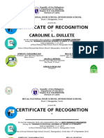 Certificate of Recognition: Caroline L. Dullete