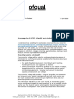 Letter To Students - Summer 2020 Grading PDF