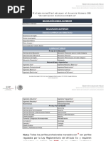 Listado de Perfiles Autorizados