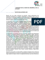 La Lactancia y La Nutricion Son La Base Del Desarrollo de La Inteligencia y La Salud Yady Bustos Ballesteros