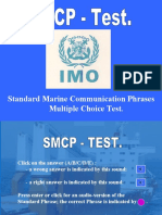 Standard Marine Communication Phrases Multiple Choice Test