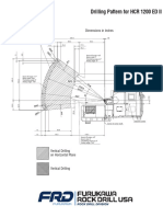 Drilling Pattern For HCR 1200 ED II: Dimensions in Inches