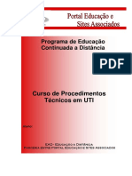 Curso de Procedimentos Técnicos em UTI