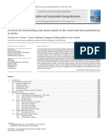 A Review of Concentrating Solar Power Plants in The World and Their Potential Use in Serbia