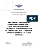 Relación de Los Carbohidratos Con La Salud