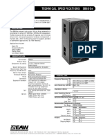 Technical Specifications SB600e: Description