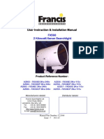 User Instruction & Installation Manual: FX560 2 Kilowatt Xenon Searchlight