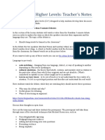 Debating at Higher Levels: Teacher's Notes: Discourse Analysis: Guardian 5-Minute Debates