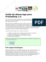 PrestaShop Guide de Démarrage PDF