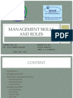 Management Skills and Roles