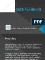  Agregate Planning