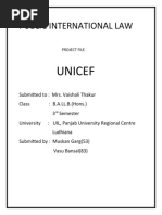 Public International Law: Unicef