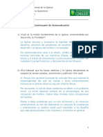 Cuestionario de Autoevaluación - Doctrina Social de La Iglesia