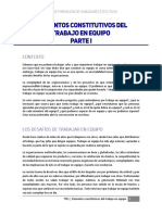 Elementos Constitutivos Del Trabajo en Equipo