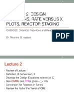 Chemical Reactions and Design Equations.