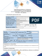 Pre Tarea Pre Saberes Guía de Actividades y Rúbrica de Evaluación 16-01 (2020)