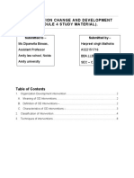 Project - Organization Change and Development