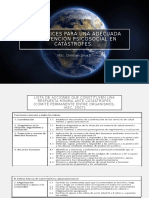 4.4. Directrices para Una Adecuada Intervención Psicosocial en Catástrofes