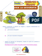 Que Estudia La Geografia para Quinto Grado de Primaria PDF