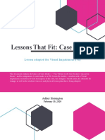 Lessons That Fit: Case Study 1: Lesson Adapted For Visual Impairment (VI)