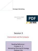 Strategic Marketing: 2 Year Full Time PGDM Session 3