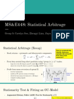 MS&E448: Statistical Arbitrage: Group 5: Carolyn Soo, Zhengyi Lian, Jiayu Lou, Hang Yang