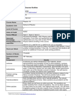 Faculty of Science - Course Outline