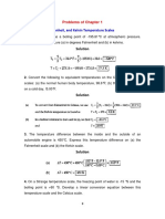 The Celsius, Fahrenheit, and Kelvin Temperature Scales: Problems of Chapter 1