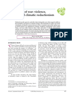 The Climate of War Violence Warfare and Climatic Reductionism - David N Livingstone