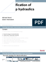 Electronification of Open Loop Hydraulics