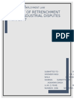 Concept of Retrenchment Under Industrial Disputes Act, 1947