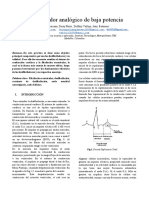 Desfibrilador Analógico de Baja Potencia