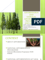 Afforestation AND National Afforestation Programme AND ACT - 2016