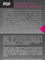 Presentación SEGMENTACION MERCADOS PDF