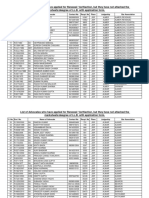 List of Advocates Who Have Applied For Renewal/ Verifiaction, But They Have Not Attached The Marksheets/deegree of LL.B. With Application Form