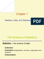 Statistics, Data, and Statistical Thinking